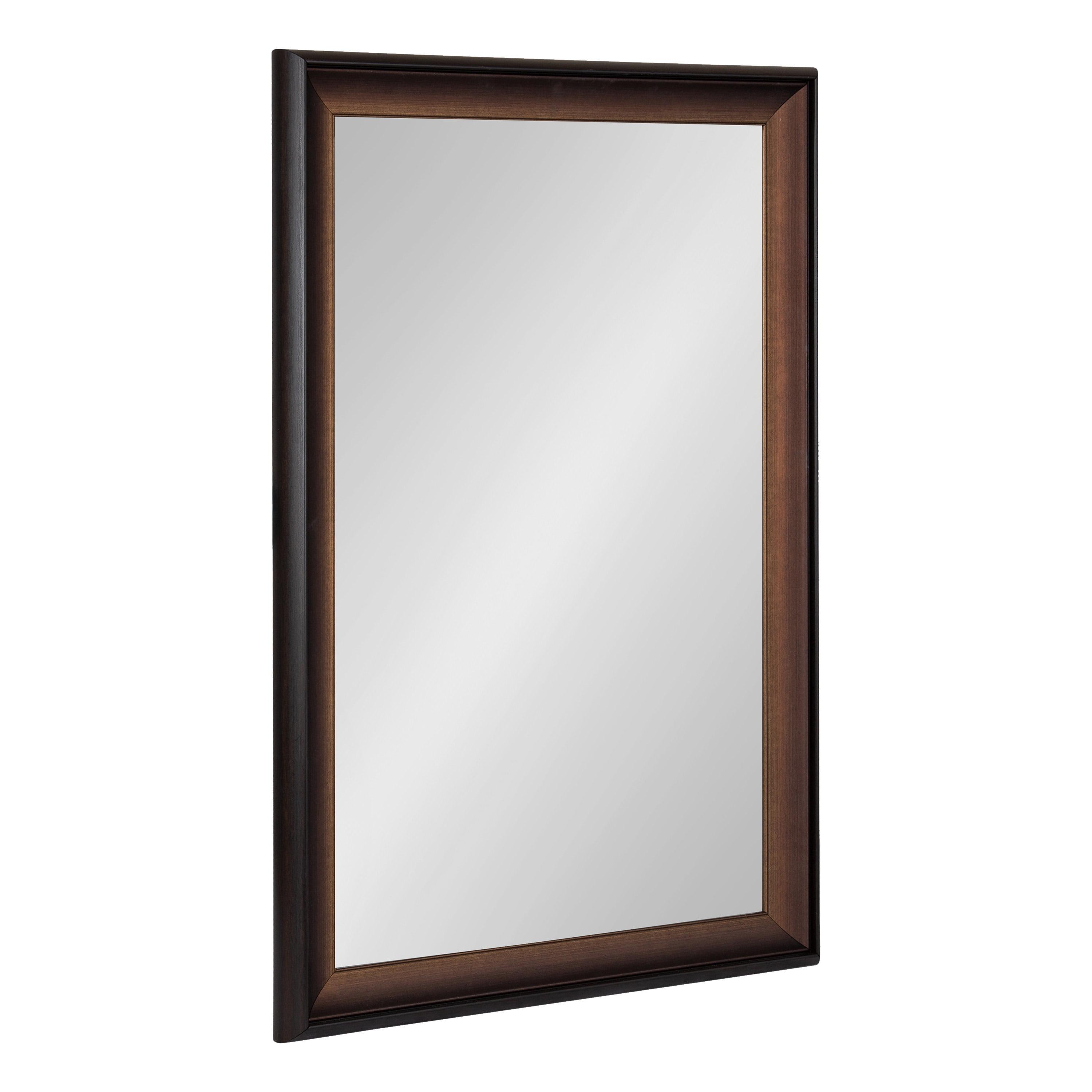 20"x30" Gotley Rectangle Wall Mirror Bronze - Kate & Laurel All Things Decor: Transitional Style, No Assembly, Plastic Frame