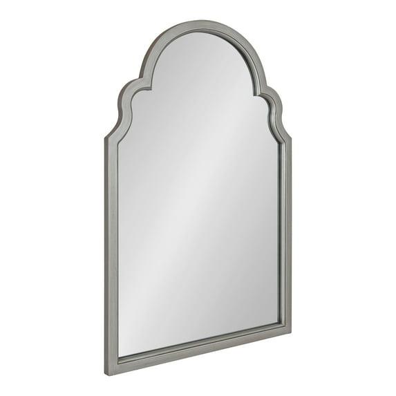 Kate and Laurel Hogan MDF Arch Mirror, 24x36, Silver