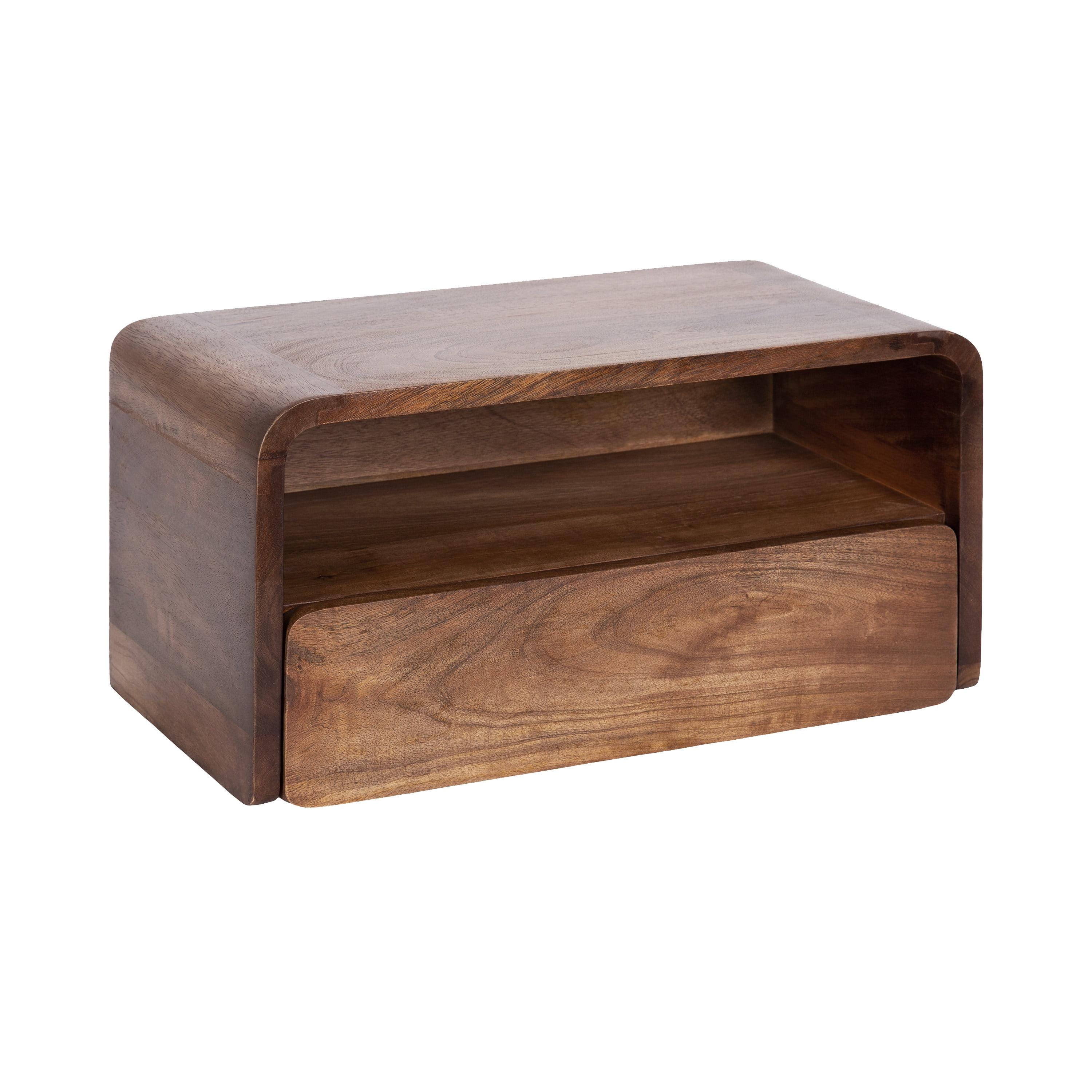 Langley 9'' Tall Solid Wood Floating Shelf