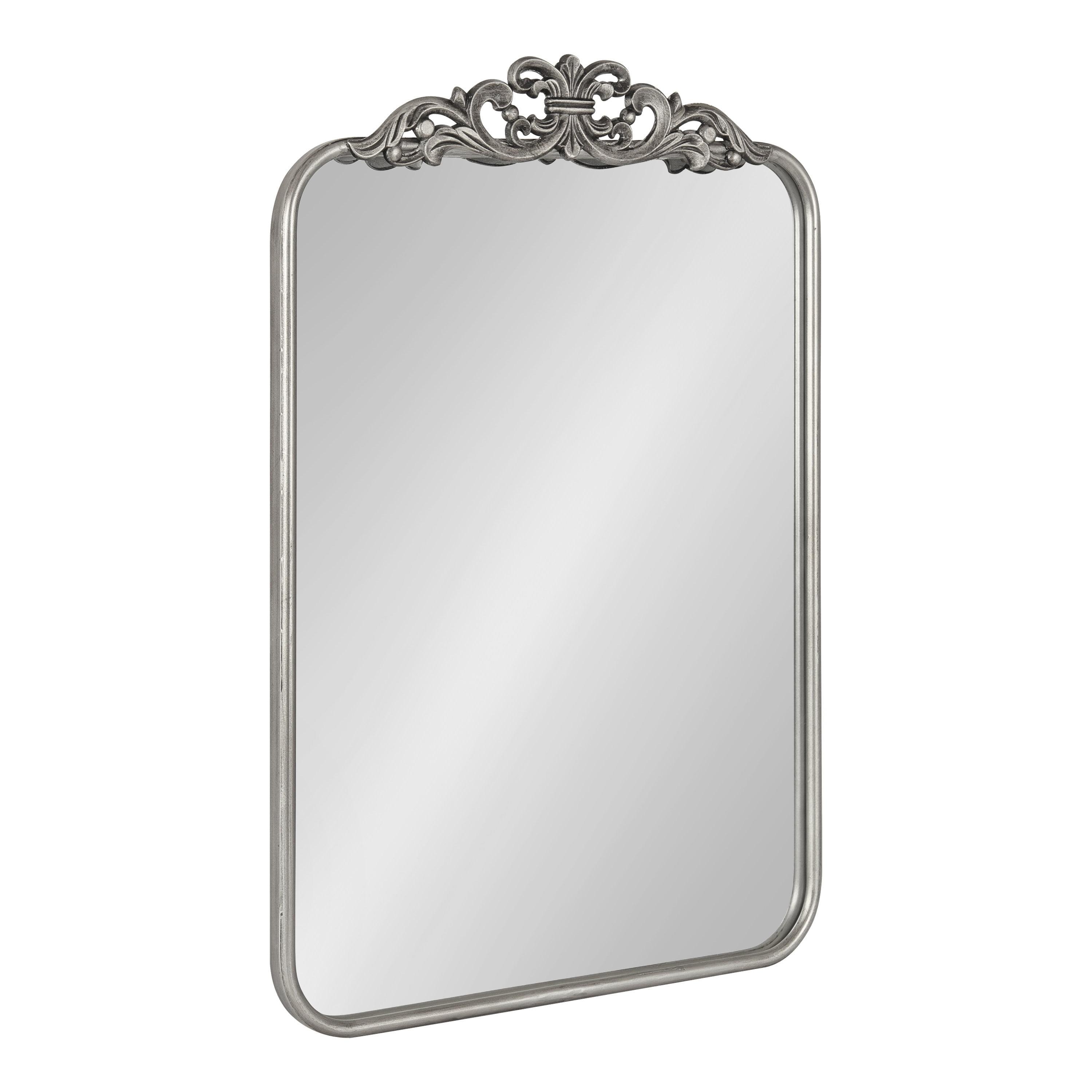 Kate and Laurel Laubry Ornate Framed Wall Mirror, 20x30, Silver