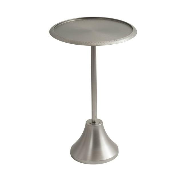 Kate and Laurel Sanzo Metal Side Table, 15x15x24, Silver