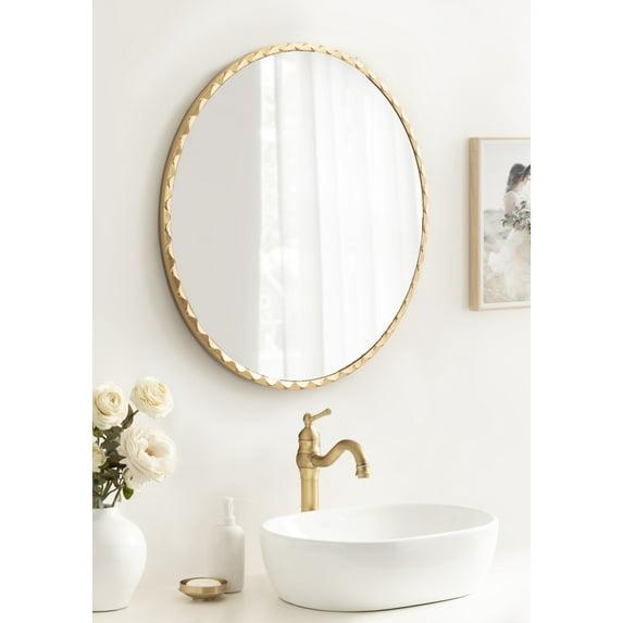 Kate & Laurel All Things Decor 26"x26" Sebecka Decorative Wall Mirror Gold