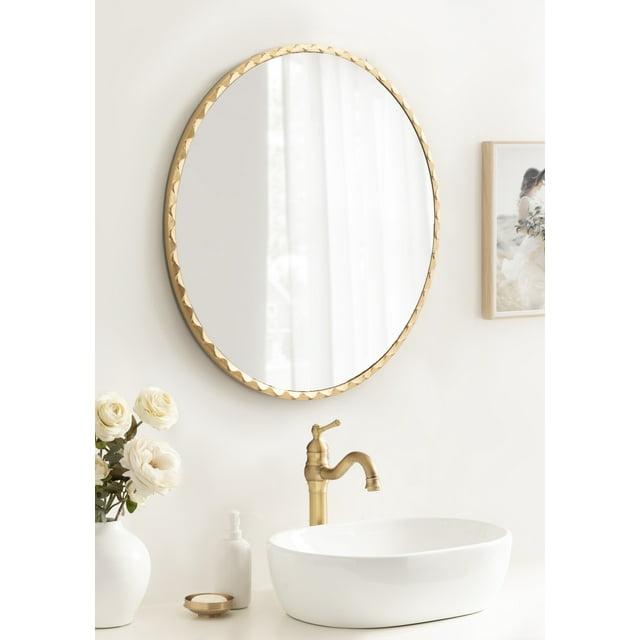 Kate & Laurel All Things Decor 26"x26" Sebecka Decorative Wall Mirror Gold