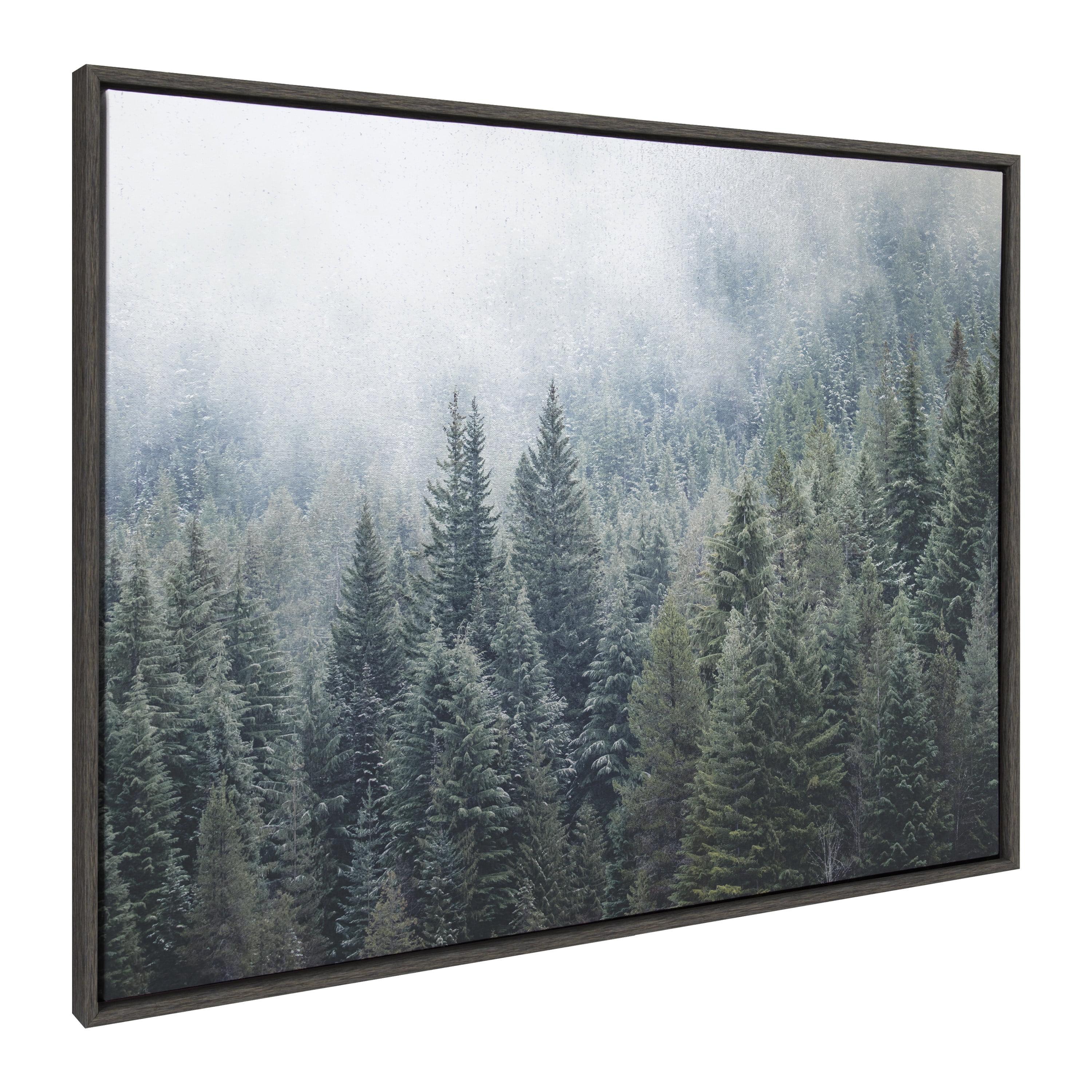 Kate & Laurel All Things Decor 28"x38" Sylvie Evergreen Dream 2: Tranquil Forest Canvas Art by F2Images