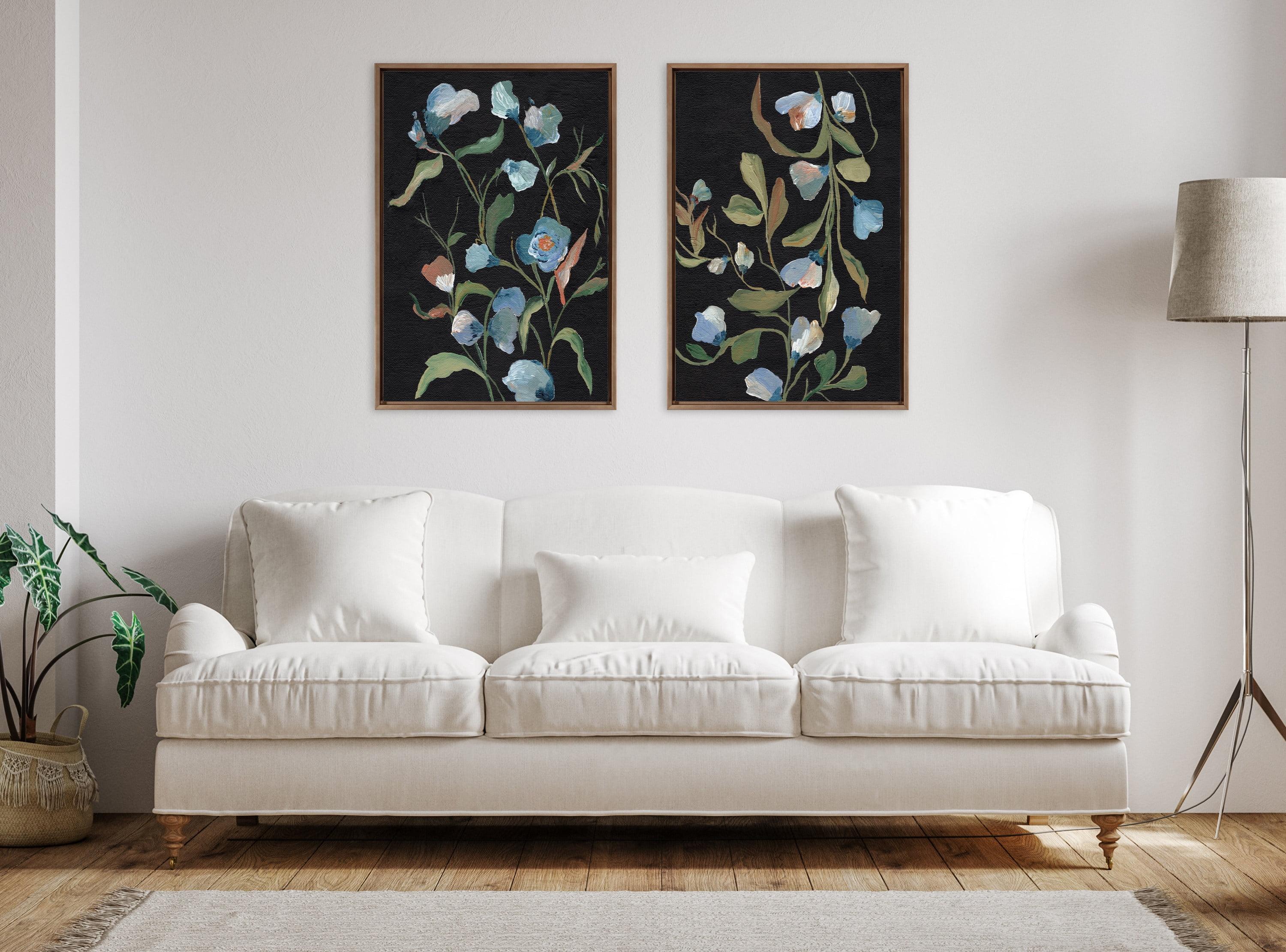 Kate & Laurel All Things Decor 23"x33" (Set of 2) Sylvie Foliage I and III Framed Canvas Arts by Nikita Jariwala Gold