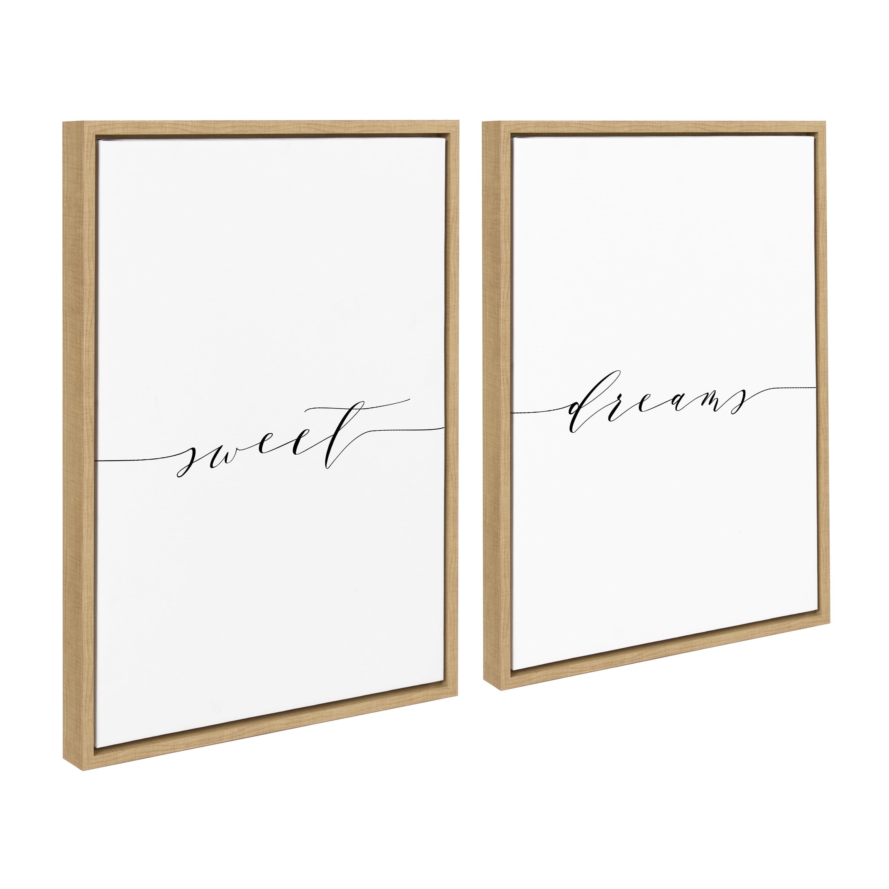 (Set of 2) 18" x 24" Sylvie Sweet Dreams Canvas Art Set by Maggie Price Natural - Kate & Laurel All Things Decor