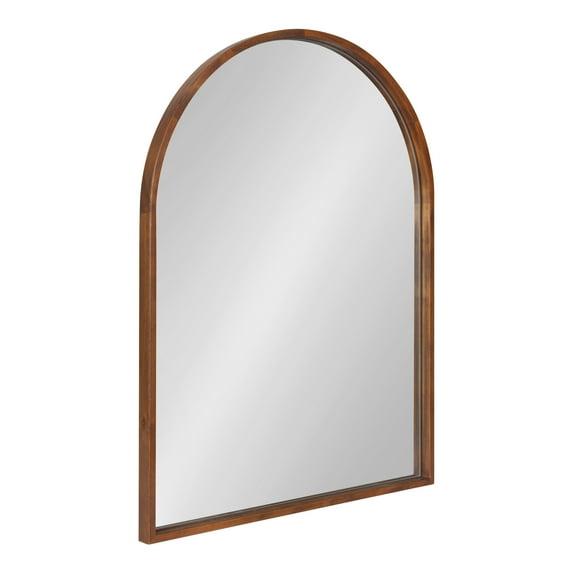 Kate & Laurel All Things Decor 24"x32" Valenti Mid-Century Modern Arched Wall Mirror: Includes Mounting Hardware
