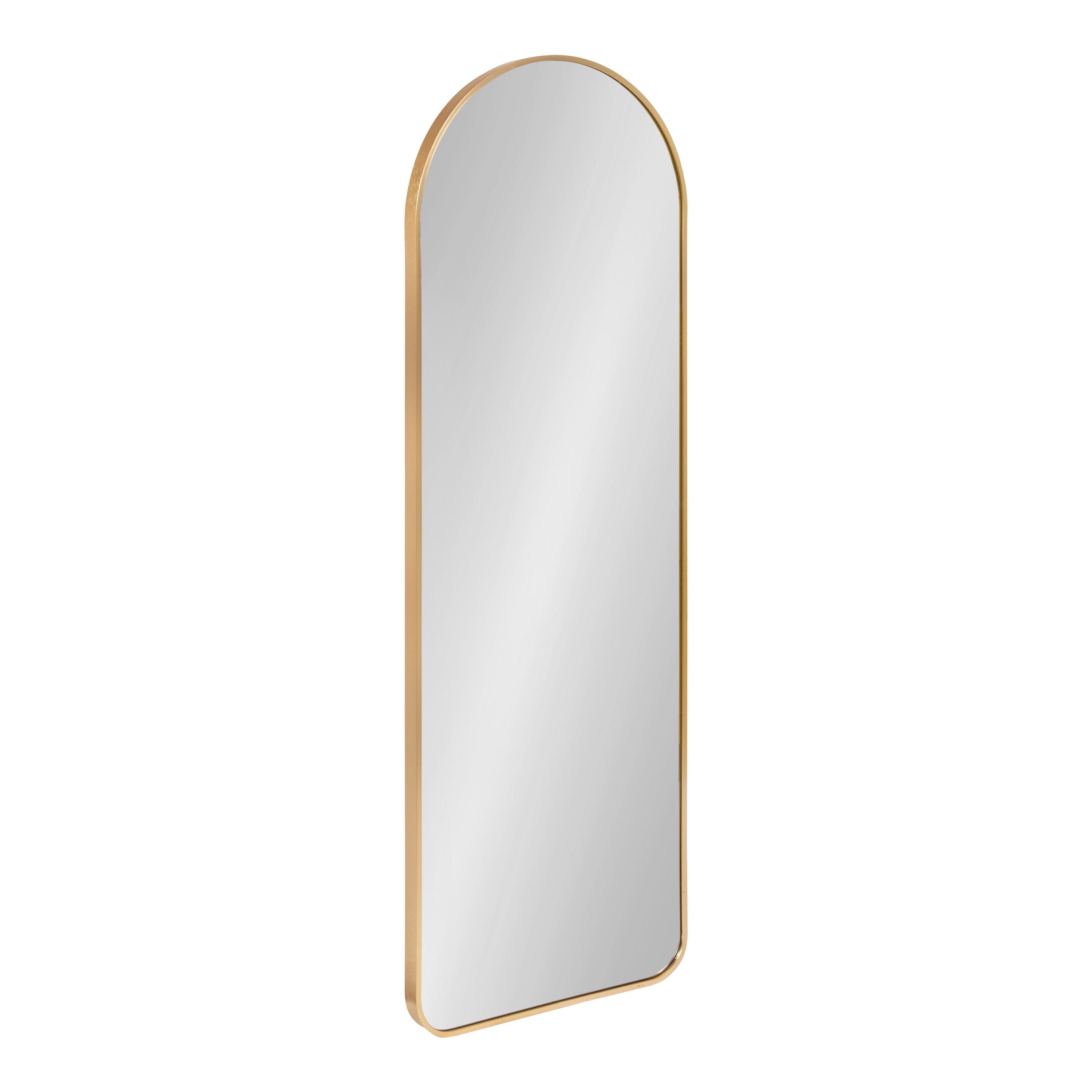 Kate and Laurel Zayda Metal Arch Mirror, 16x48, Gold