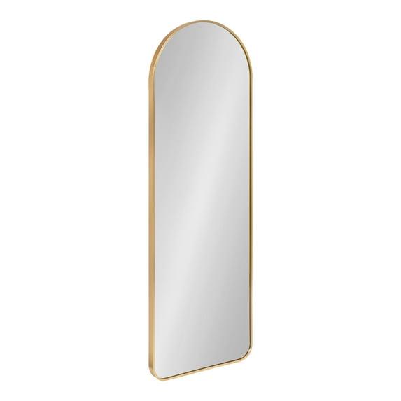 Kate and Laurel Zayda Metal Arch Mirror, 16x48, Gold