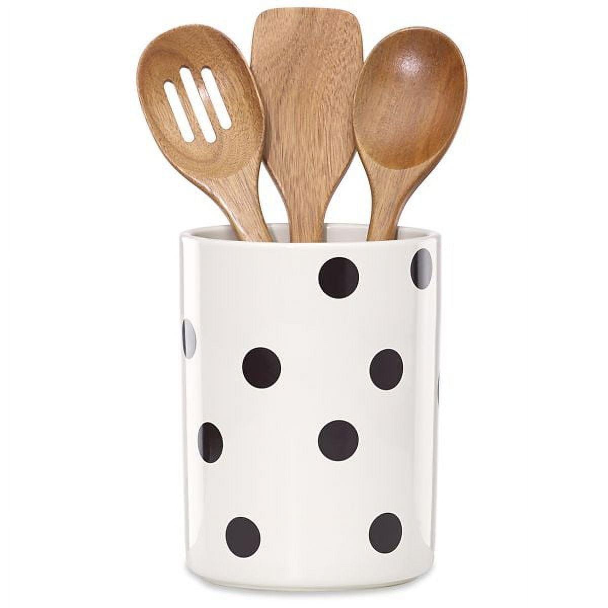 kate spade new york Kate Spade New York 4 Piece Cooking Utensil Set with Utensil Crock