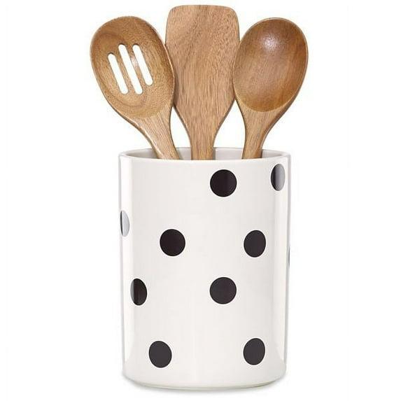 kate spade new york Kate Spade New York 4 Piece Cooking Utensil Set with Utensil Crock