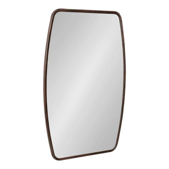 Kate & Laurel All Things Decor 20" x 32" Caskill Irregular Wall Mirror Bronze: Antique-Inspired, Elegant Vanity, No Assembly Required