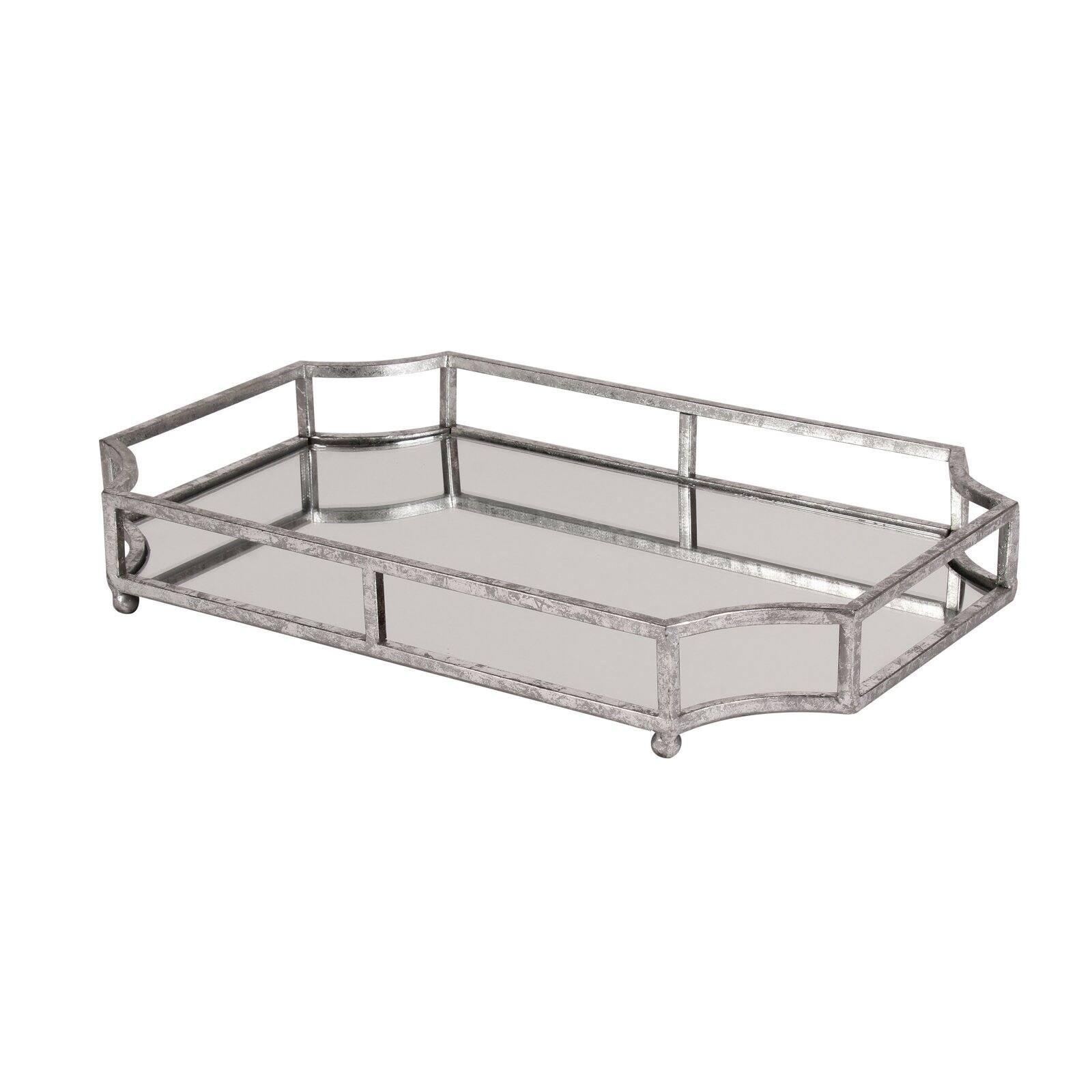 Kate and Laurel Ciel Tray, 12x18, Silver