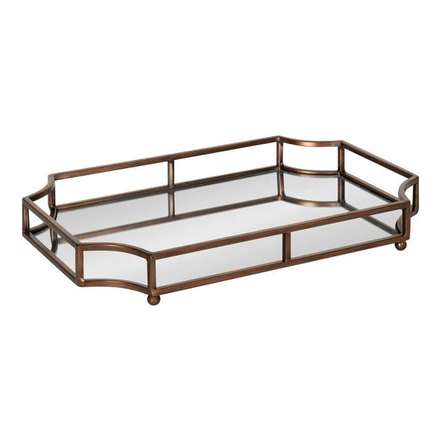 Kate and Laurel Ciel Tray, 19x13x3, Bronze
