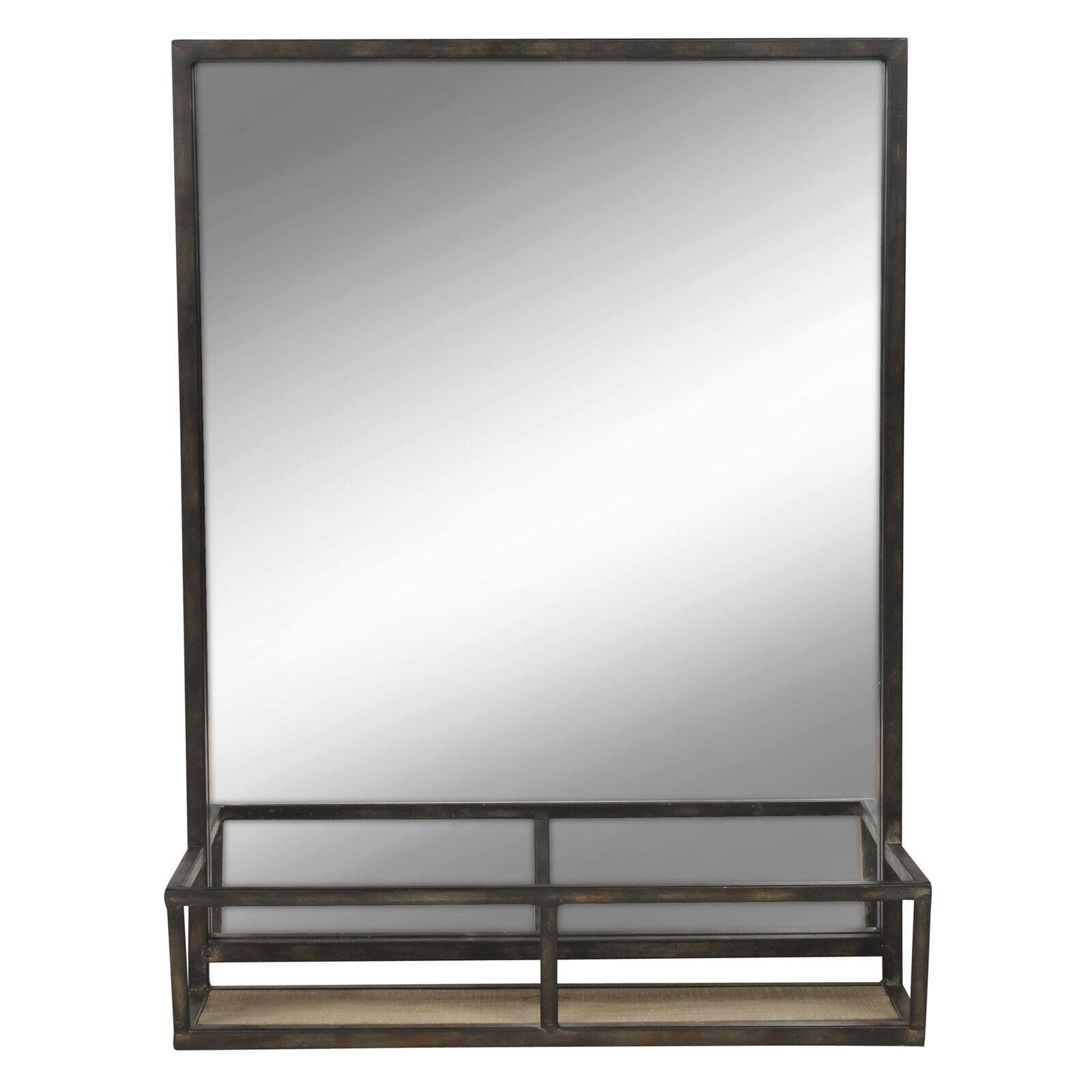 22" x 29" Jackson Mirror Black - Kate & Laurel All Things Decor