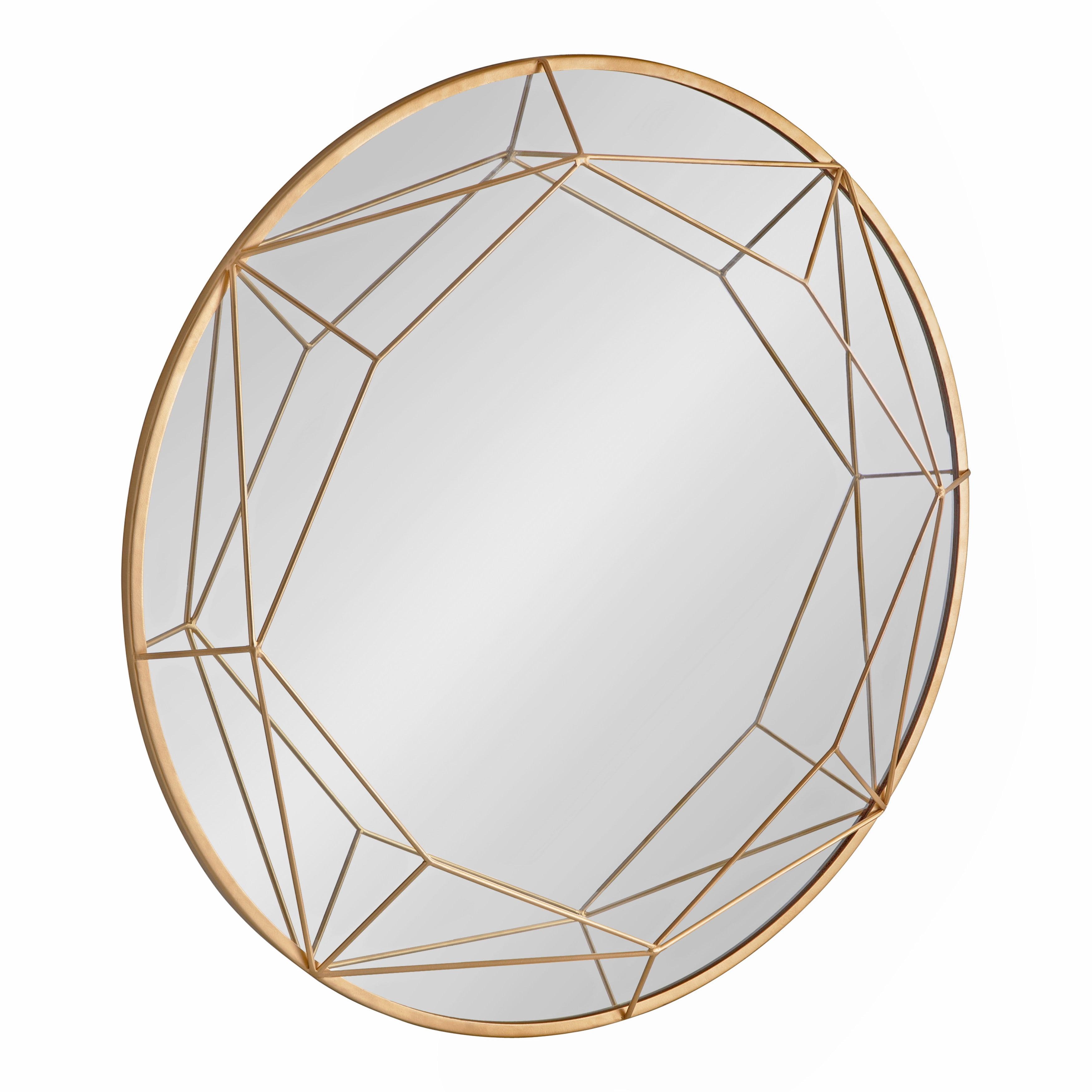 30" Keyleigh Round Wall Mirror - Kate & Laurel All Things Decor