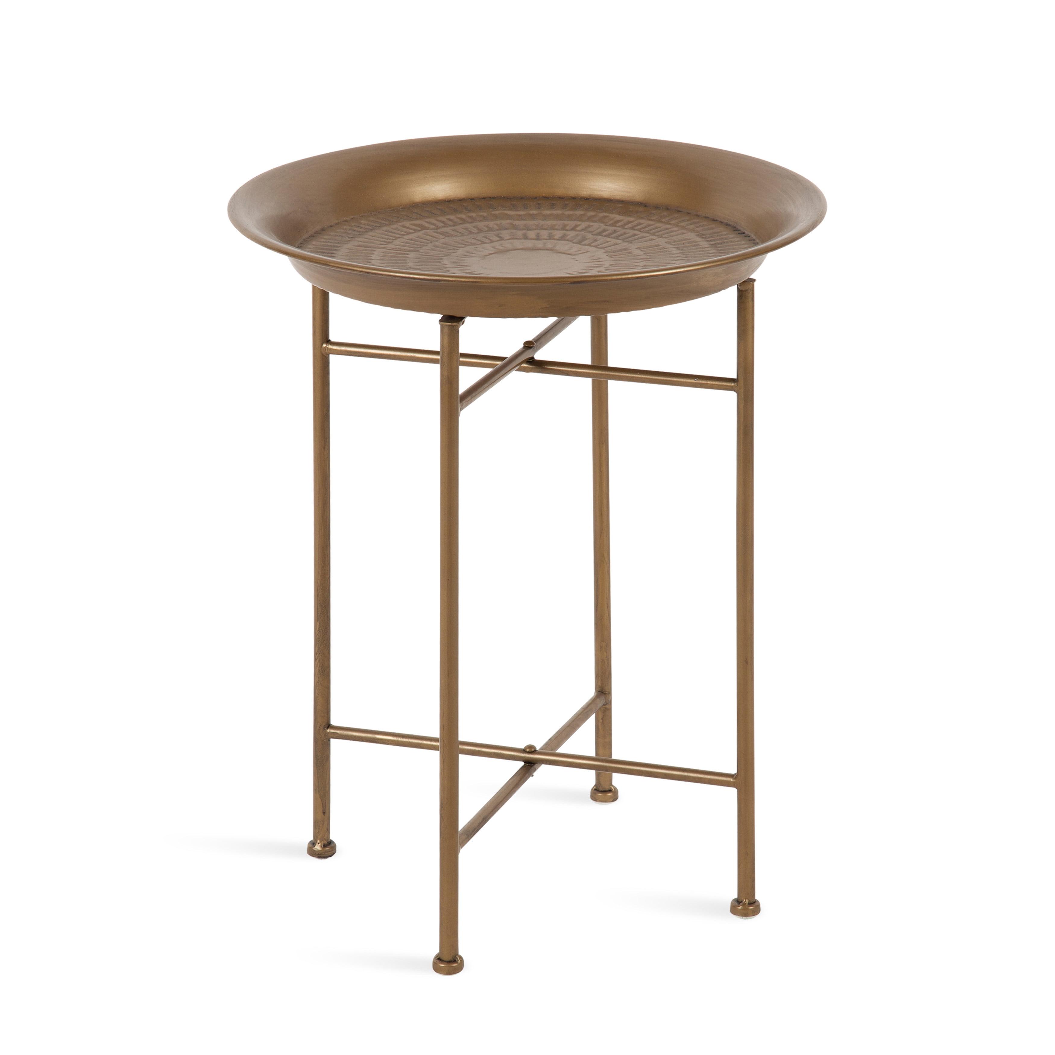 Kate and Laurel Mahdavi Round Metal Accent Table