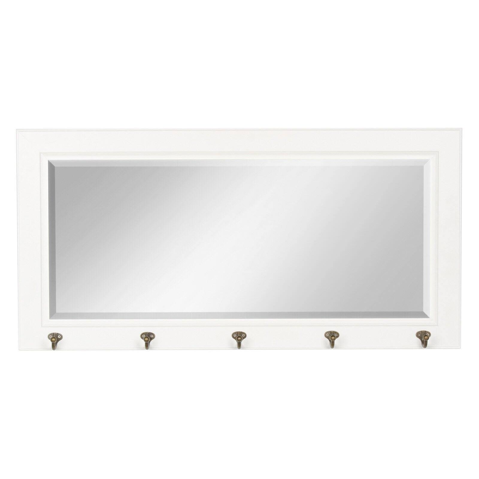 36" x 18" Pub Mirror with Metal Hooks - DesignOvation