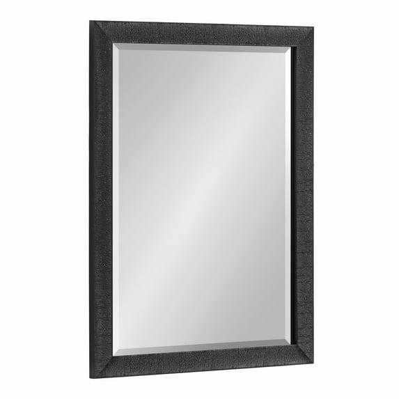 18"x24" Reyna Rectangle Wall Mirror Black - Kate & Laurel All Things Decor: Modern Style, No Assembly Required, Includes Hardware