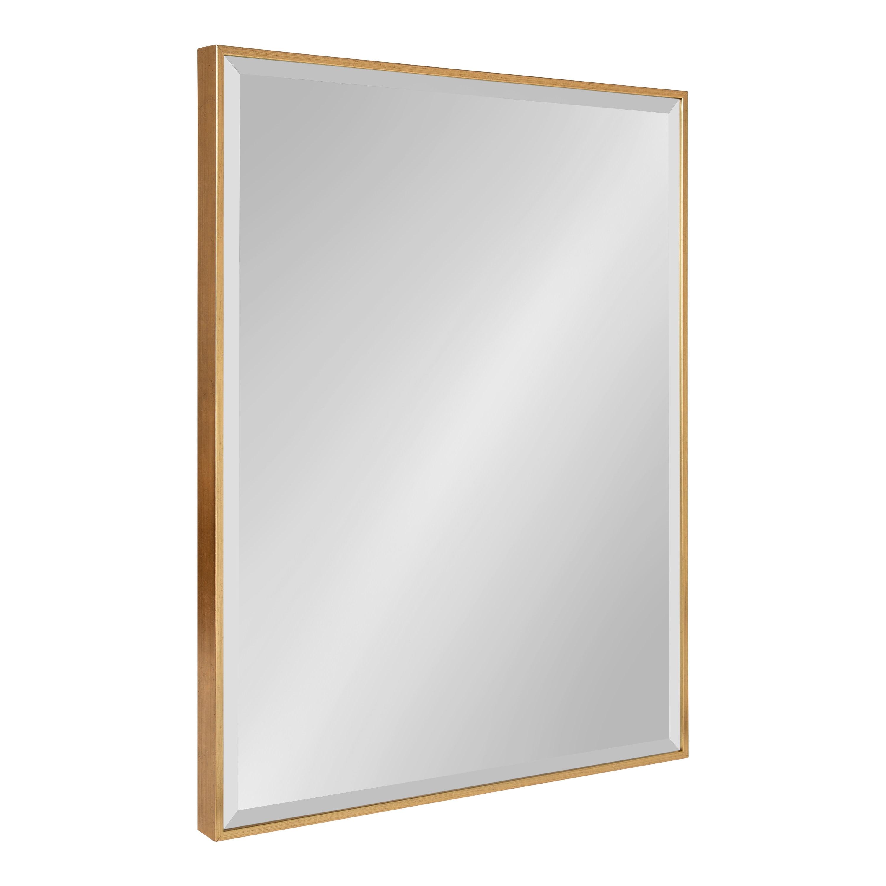 Rhodes Gold Rectangular Large Wall Mirror 22.75x28.75 Inches