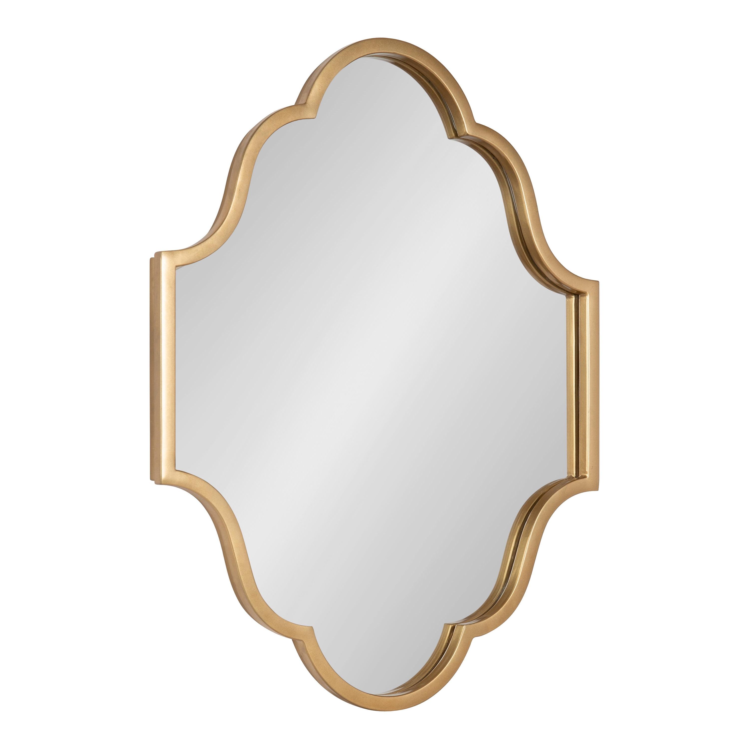 Kate and Laurel Rowla Framed Wall Mirror, Gold 18x24