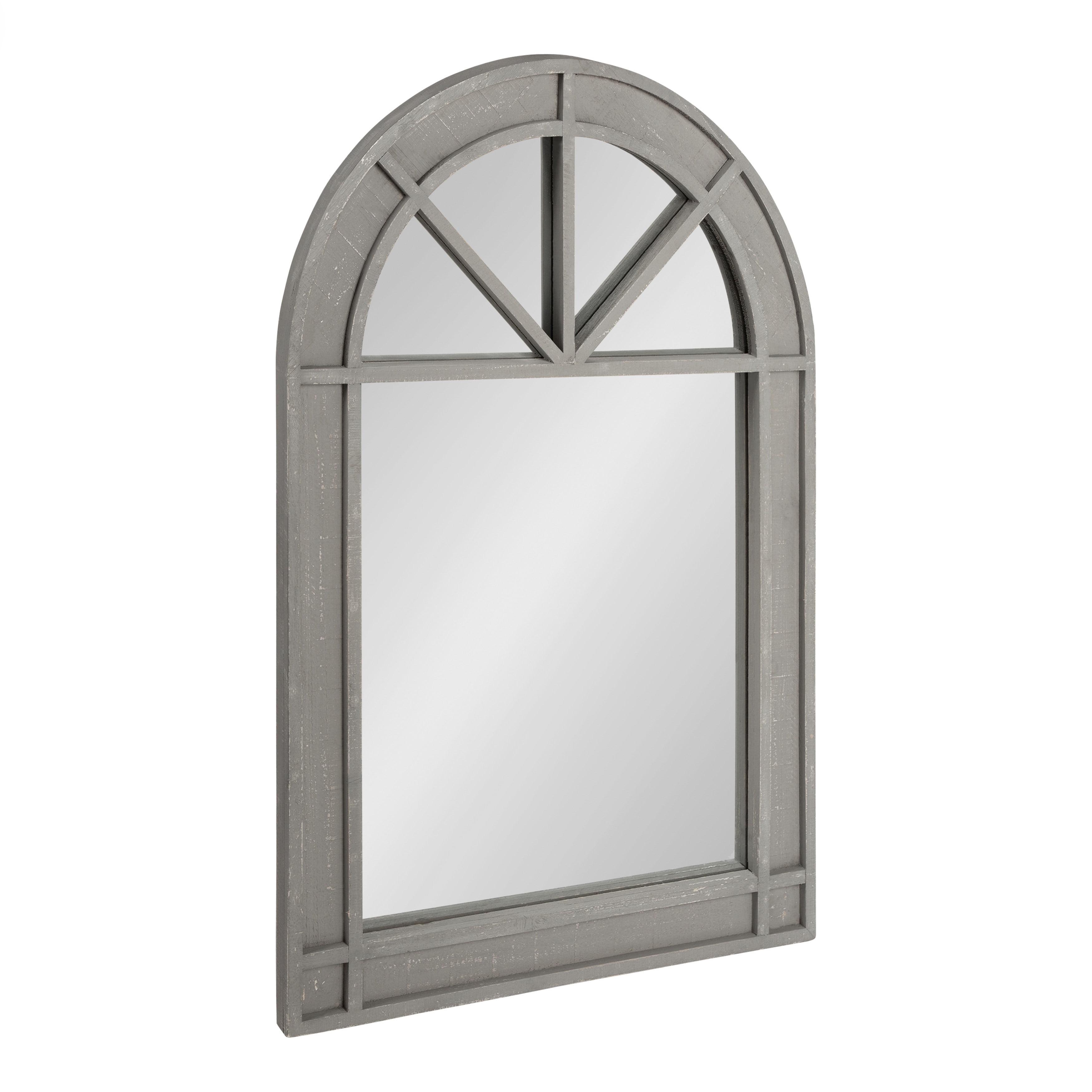 24" x 36" Stonebridg Arch Wall Mirror Gray - Kate & Laurel All Things Decor