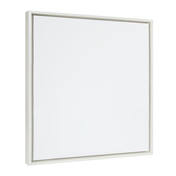 Kate and Laurel Sylvie Blank Framed Canvas Wall Art, 22x22 White, Modern Empty Canvas for Paint-Your-Own Art, Premium Canvas Already Framed