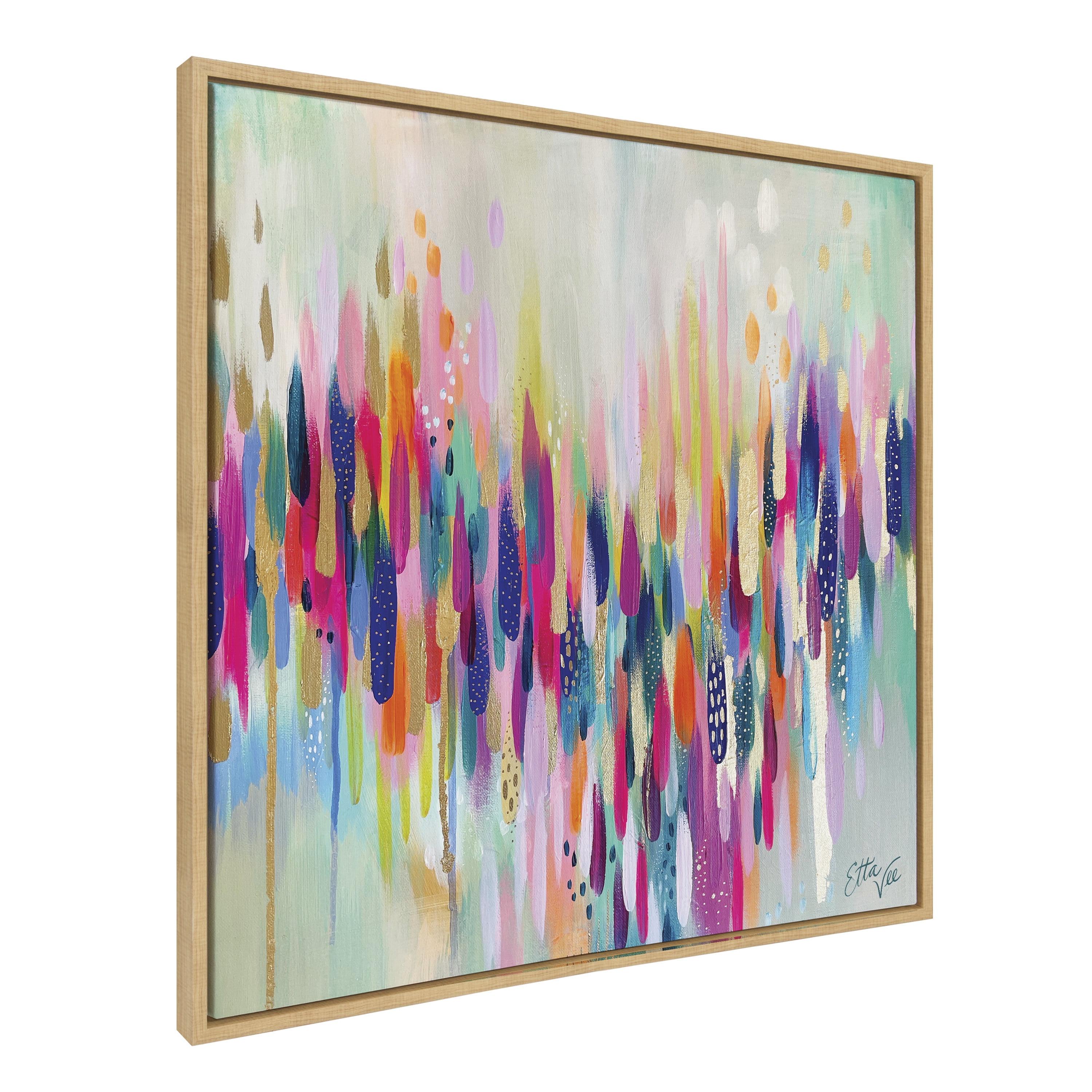 Kate & Laurel All Things Decor 30"x30" Sylvie Brushstroke 154 Wall Art by Jessi Raulet of Ettavee Natural: Modern Abstract Canvas