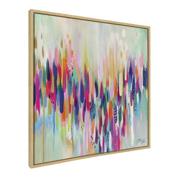 Kate & Laurel All Things Decor 30"x30" Sylvie Brushstroke 154 Wall Art by Jessi Raulet of Ettavee Natural: Modern Abstract Canvas