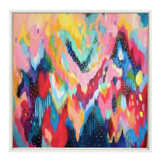 30" x 30" Sylvie EV Brushstroke 100 by Jessi Raulet - Kate & Laurel: Modern Wall Decor Canvas
