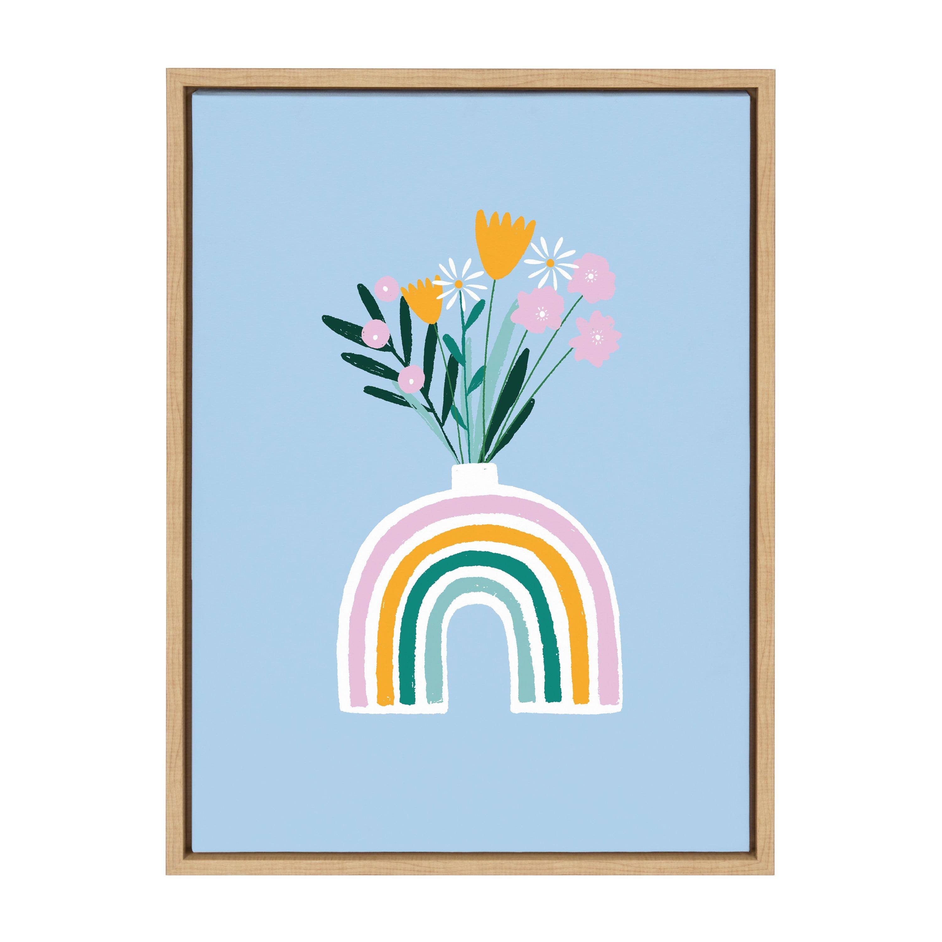 Kate and Laurel " Happy Flowers " by Duchess Plum (Aislinn Simmonds) Painting Print