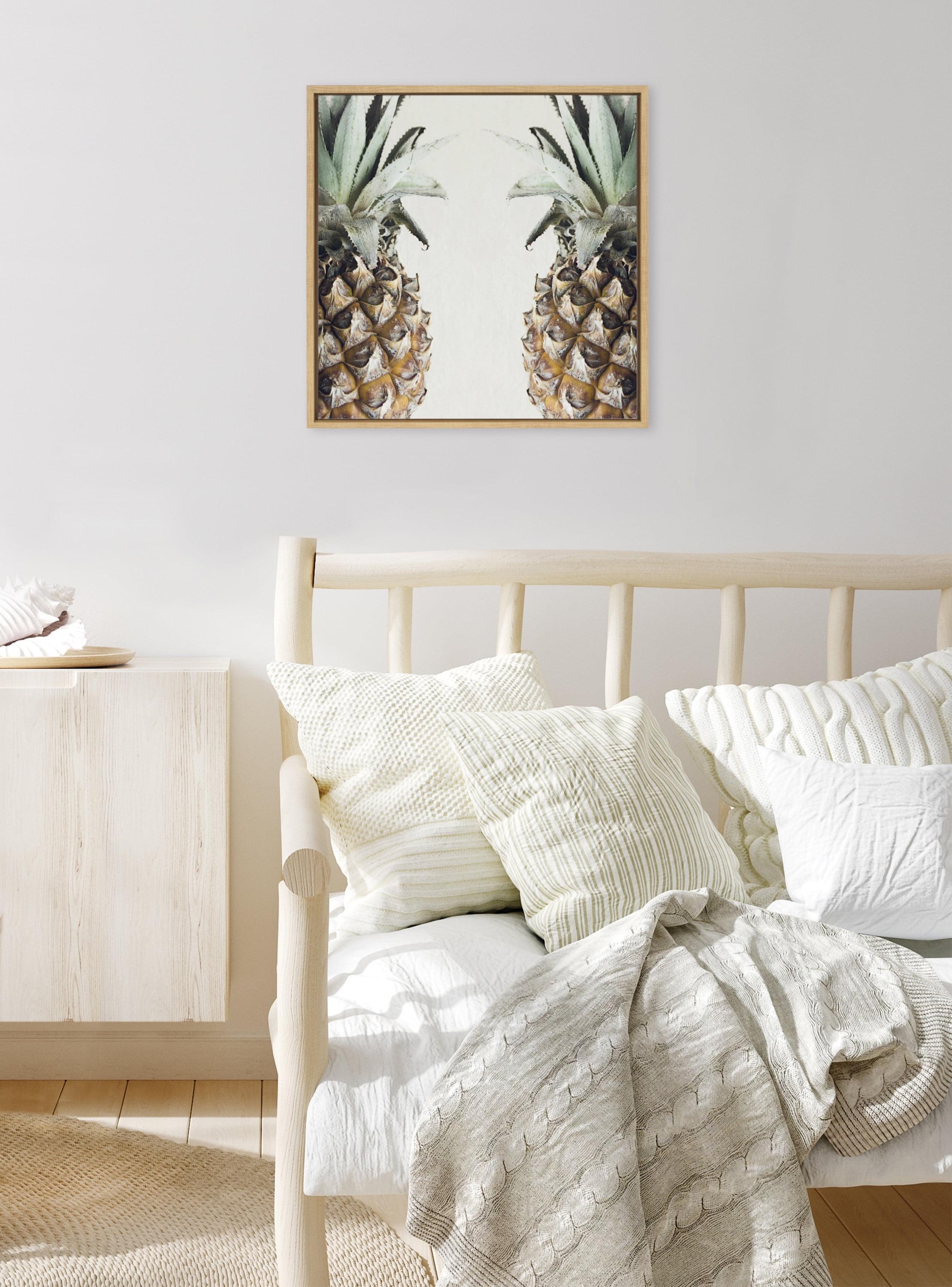 Kate & Laurel All Things Decor 22"x22" Pineapples Framed Canvas by Emiko and Mark Franzen of F2Images Natural