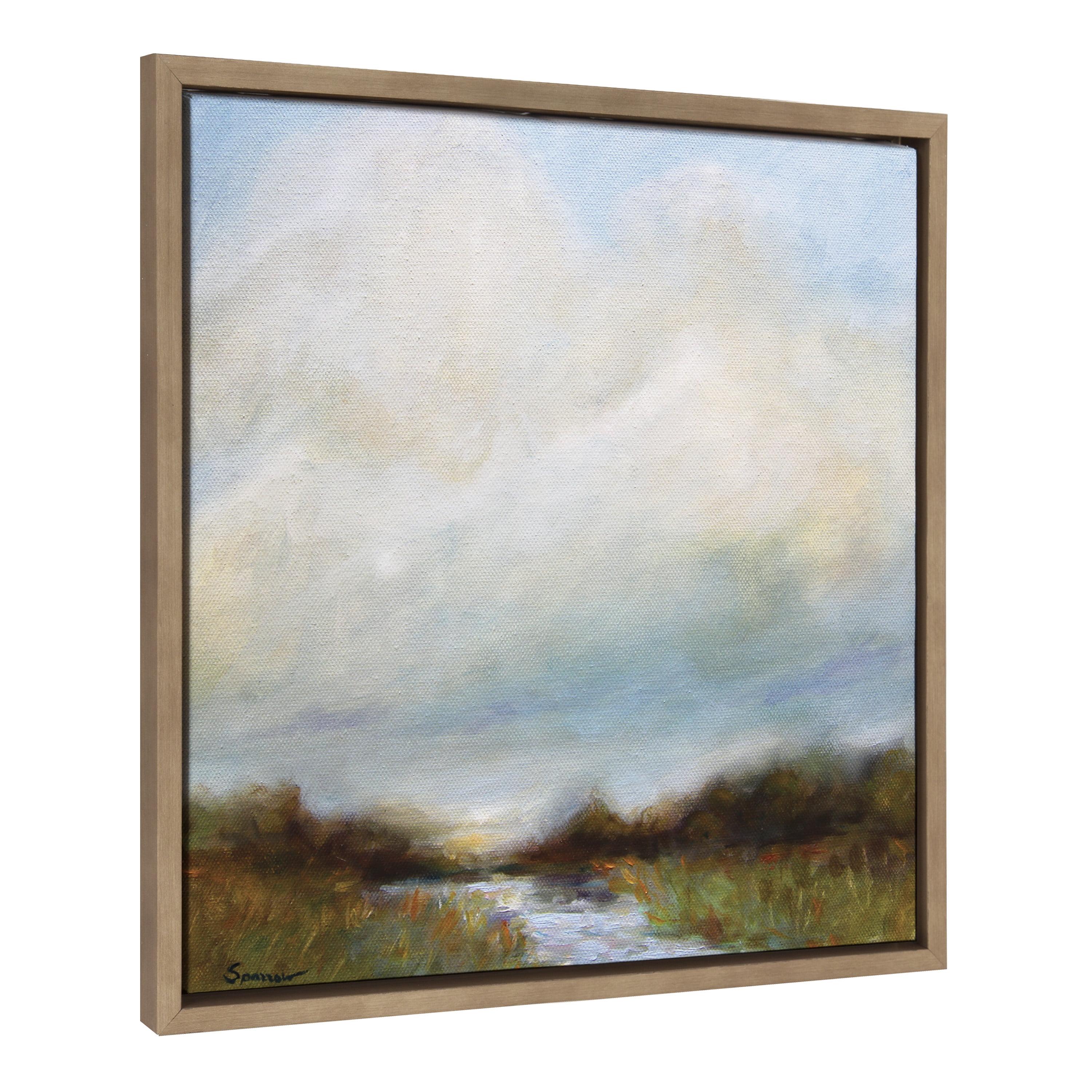 Sylvie Tranquility Framed Canvas by Mary Sparrow - Kate & Laurel All Things Decor