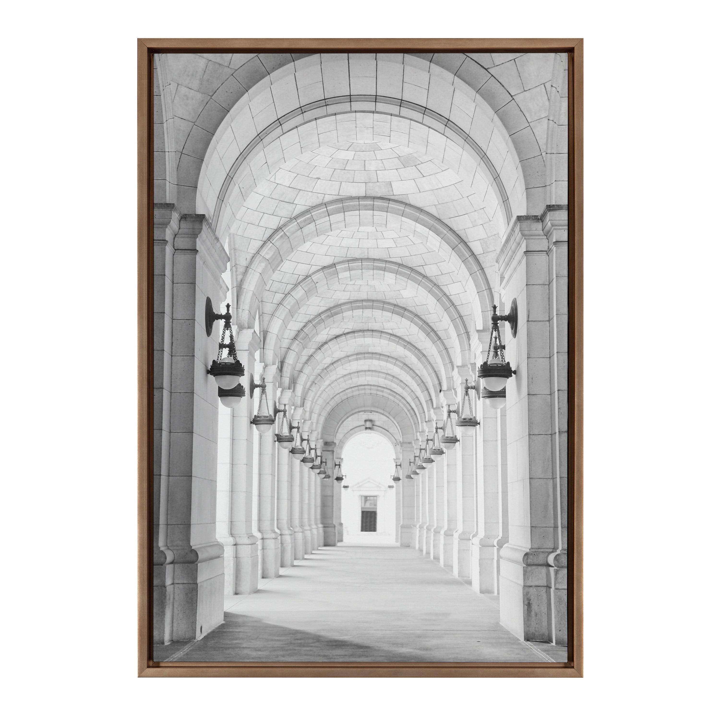 Kate and Laurel Sylvie Union Station Framed Canvas by Golie