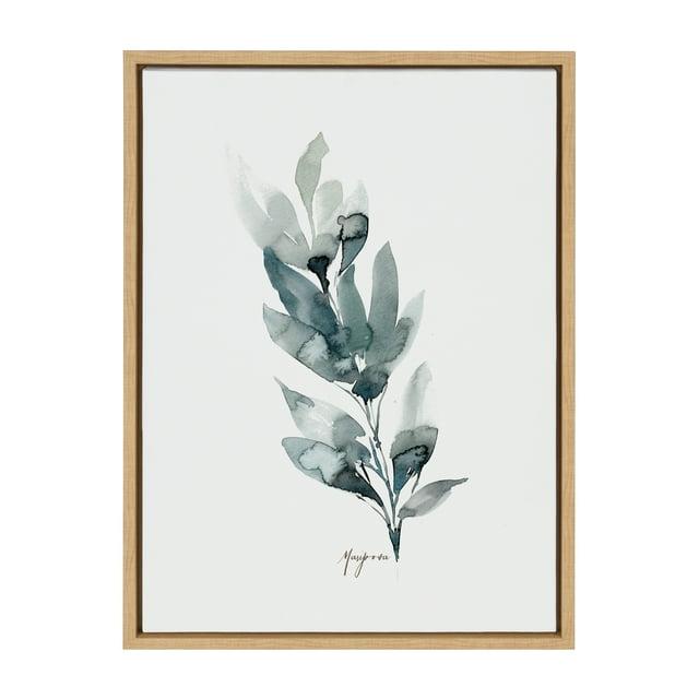 18" x 24" Sylvie Wild Mariposa by Sara Berrenson Framed Wall Canvas Natural - Kate & Laurel All Things Decor