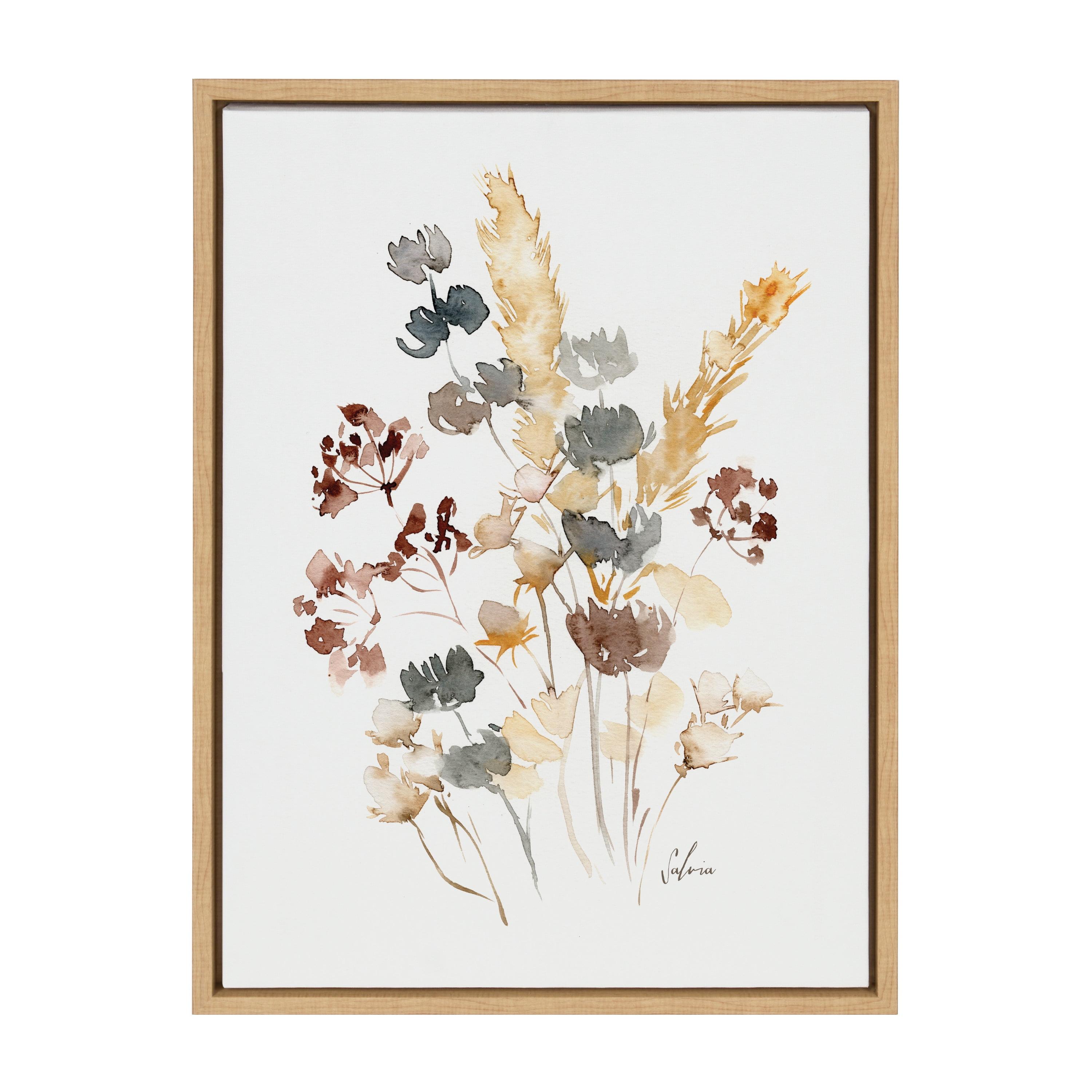 Sylvie Wild Salvia Framed Canvas by Sara Berrenson - Kate & Laurel All Things Decor