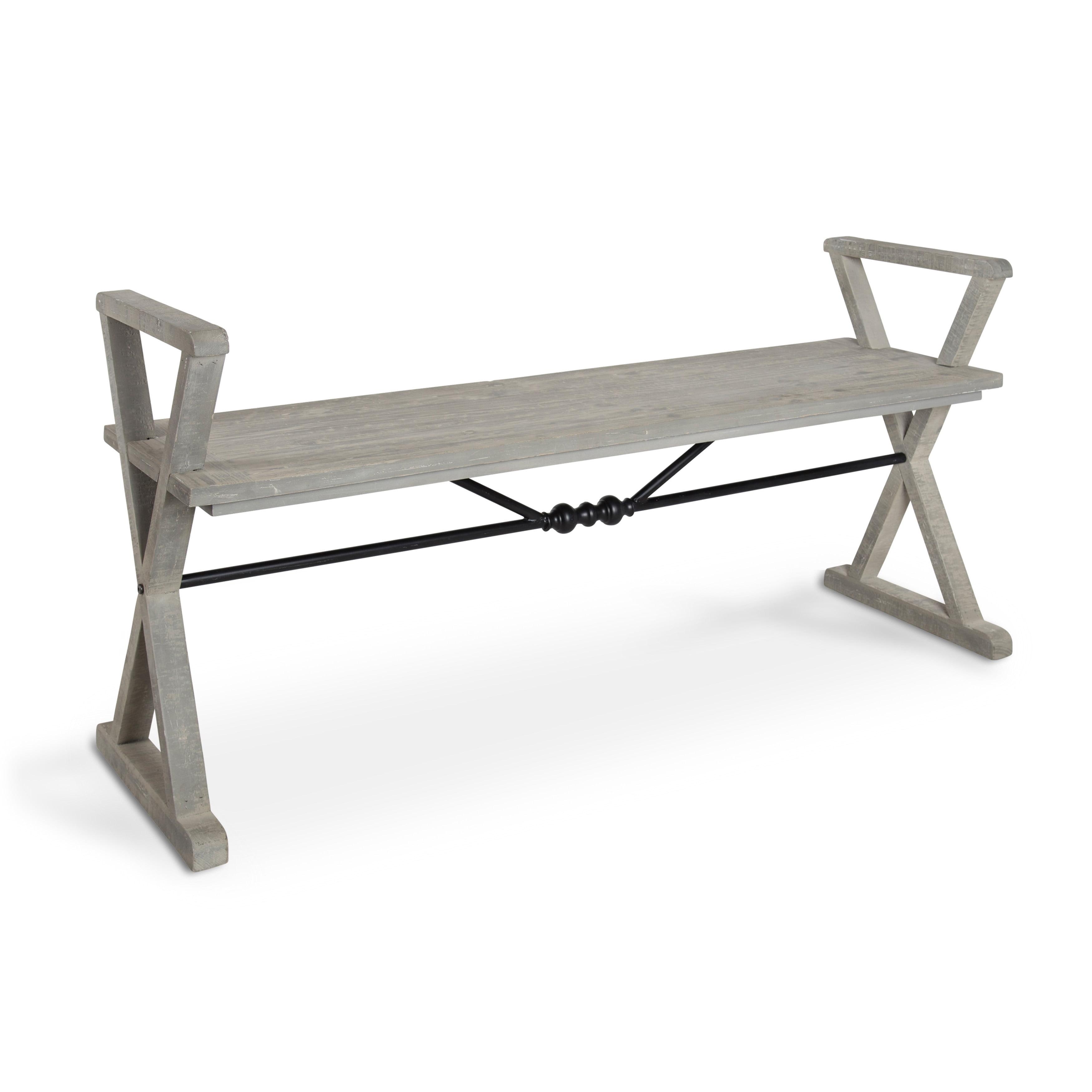 Kate and Laurel Travere Wood Bench