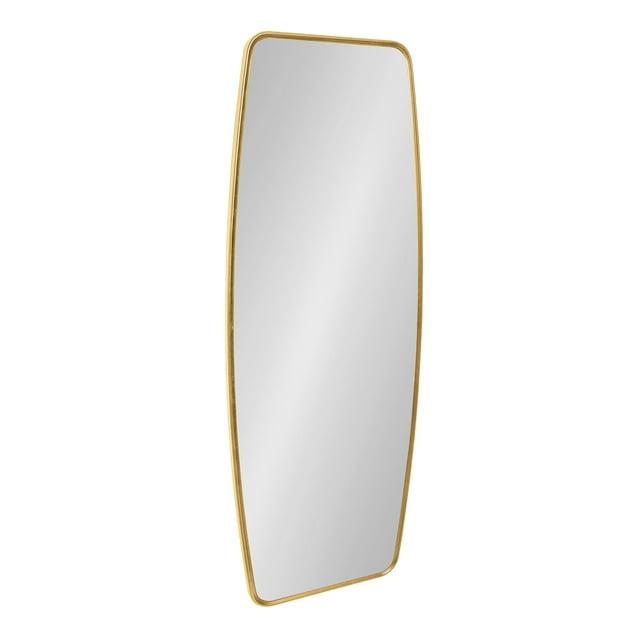 Kate & Laurel All Things Decor 18" x 48" Caskill Full Length Wall Mirror Gold : Modern Rectangle, MDF Frame, No Assembly Required