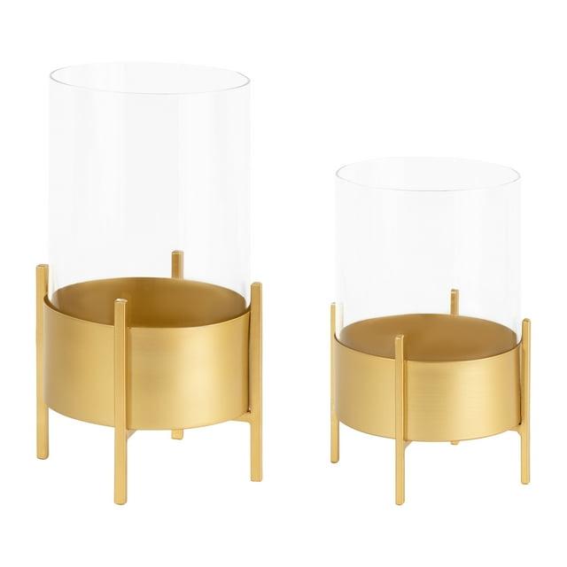Osiris 2 Piece Metal Tabletop Hurricane Set