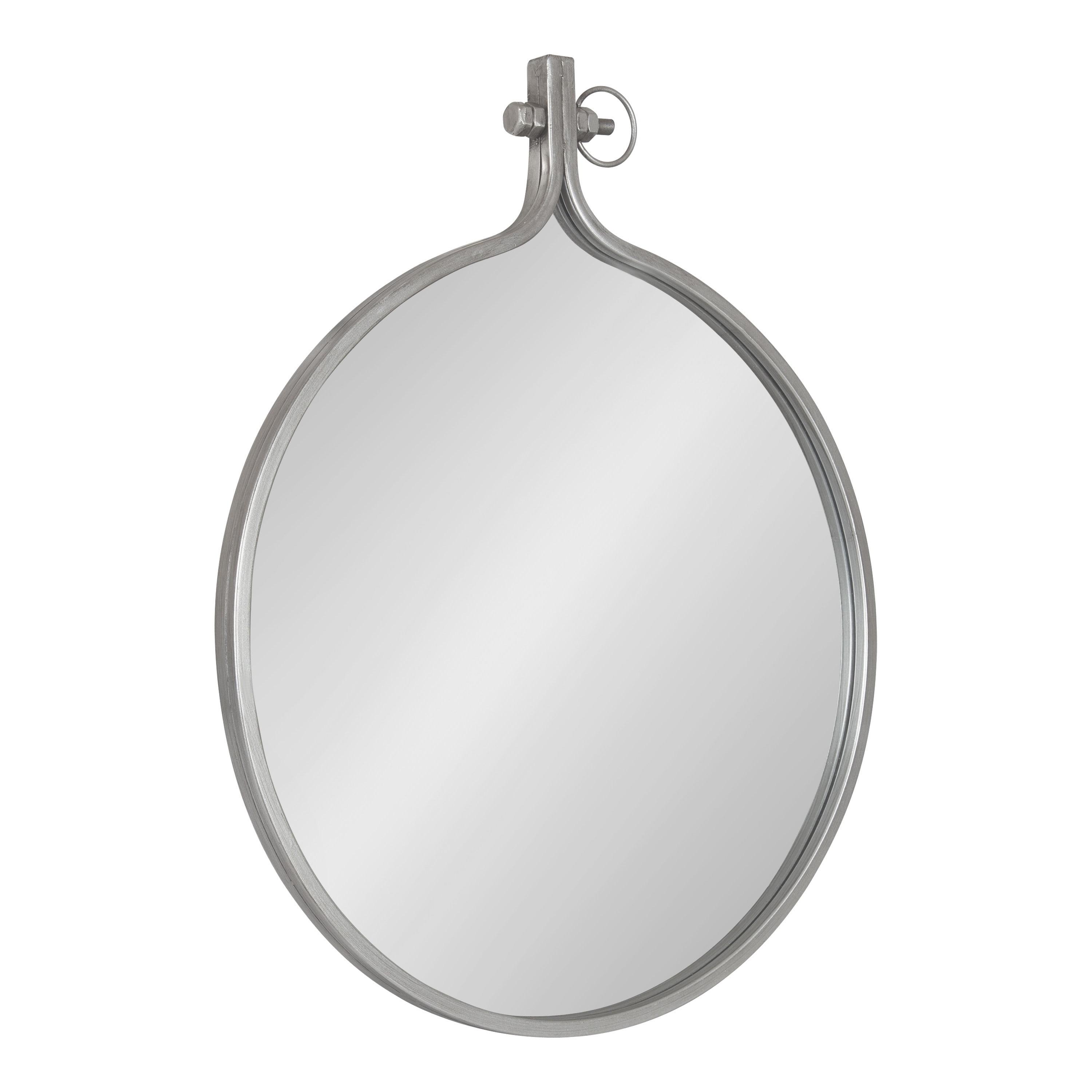 23.5" x 28.5" Yitro Irregular Wall Mirror Silver - Kate & Laurel All Things Decor: Vintage Farmhouse Style, Easy to Hang