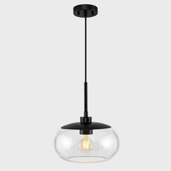 Kawoti  1-Light Adjustable Glass Pendant Clear Glass Bronze, Gold
