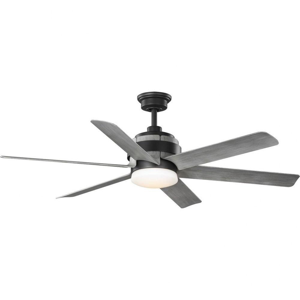 Graphite 56'' 6-Blade Ceiling Fan with LED Light and Remote