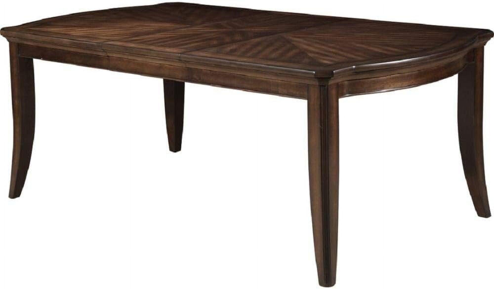 Dark Walnut Extendable Rectangular Dining Table