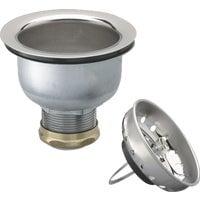 Keeney 3-1/2 In. to 4 In. Stainless Steel Clip Closure Basket Strainer Assembly