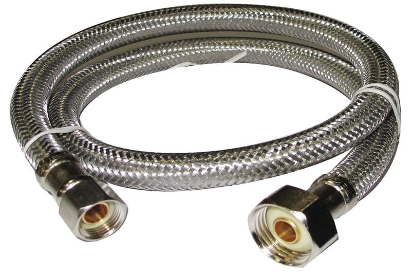 Keeney PP23808 30-Inch Stainless Steel Faucet Supply Line, 1/4-in x 1/4-in Compression