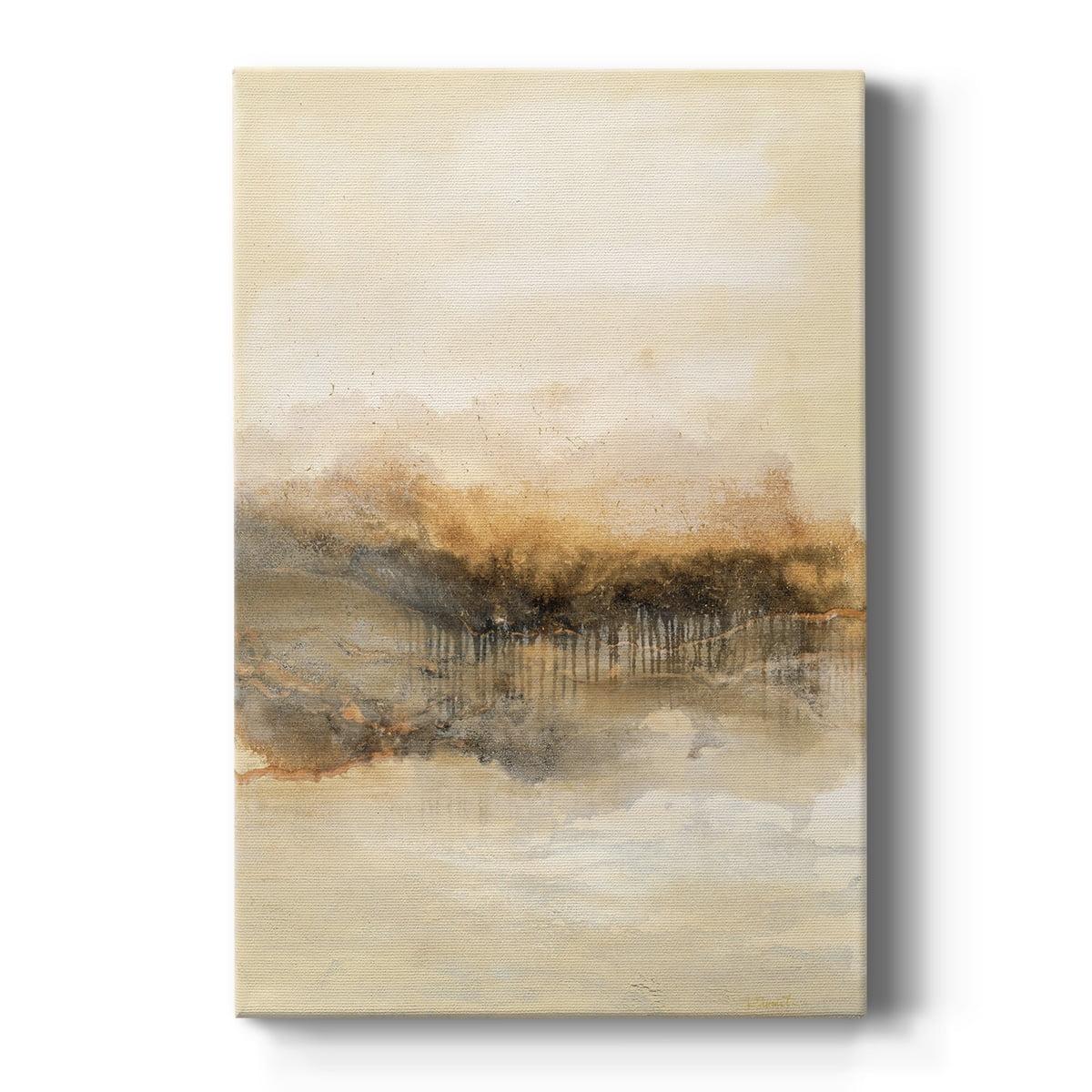 Beige and Brown Abstract 12x18 Canvas Art