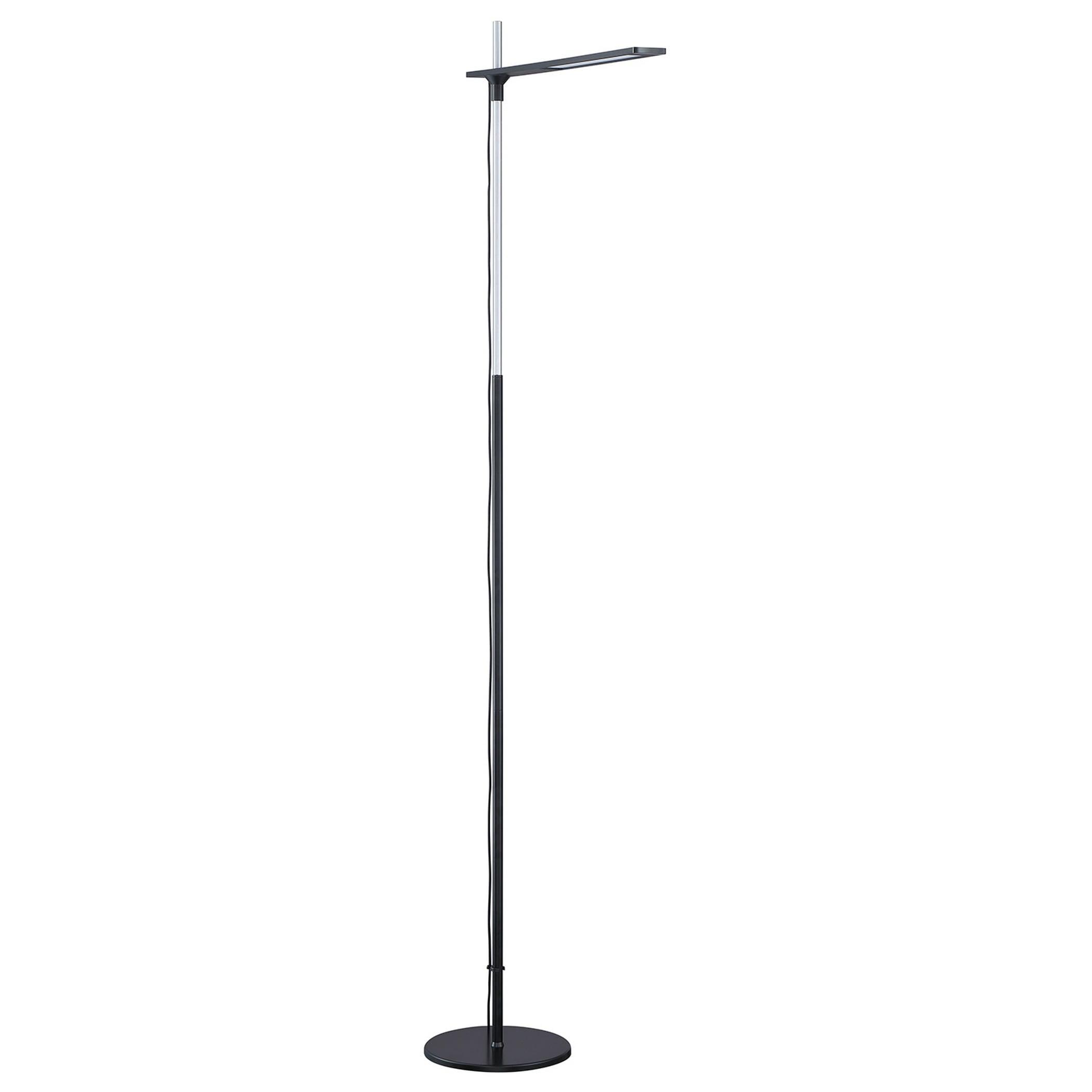 Torr 60-inch Adjustable Black LED Floor Lamp with 3-Way Touch Dimmer