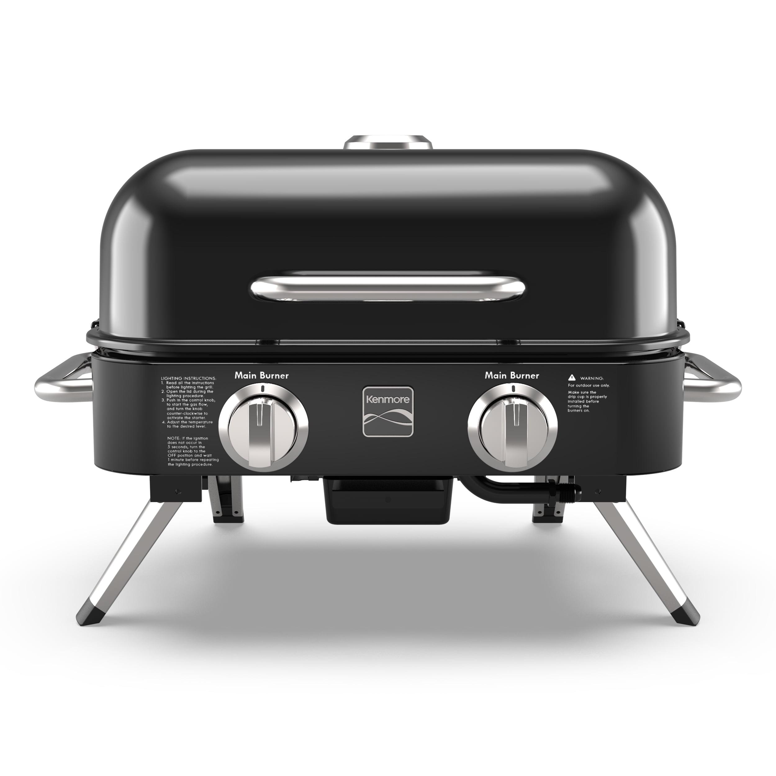 Kenmore 2-Burner Portable Tabletop Retro Gas Grill
