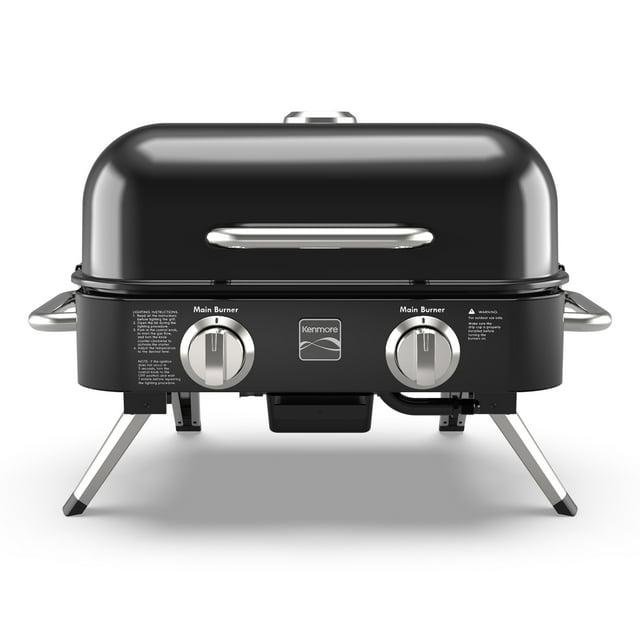 Kenmore 2-Burner Portable Tabletop Retro Gas Grill