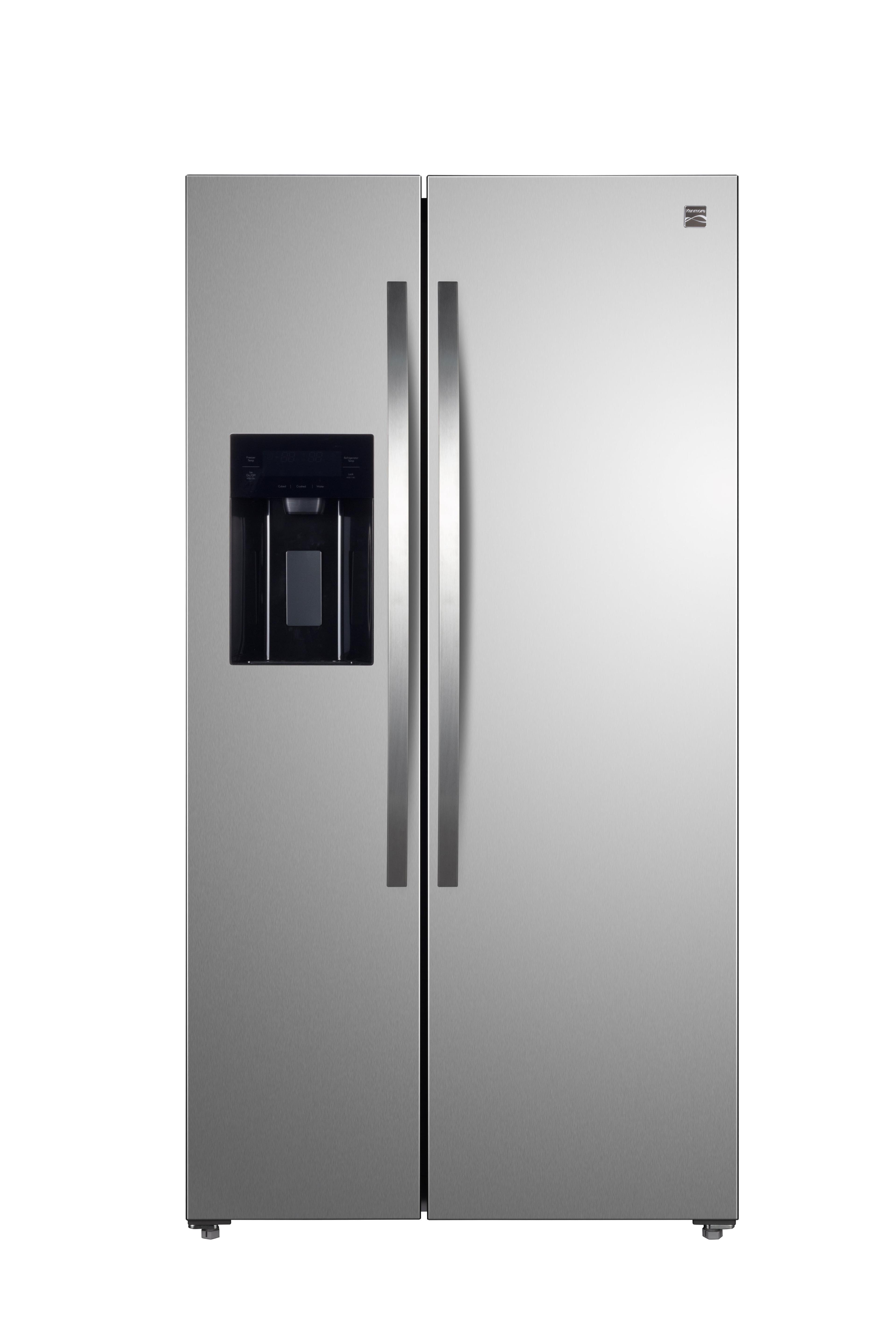 Kenmore 20 Cu. ft. 36-inch Depth Side-by-Side ENERGY STAR® Refrigerator/Freezer, Stainless Steel